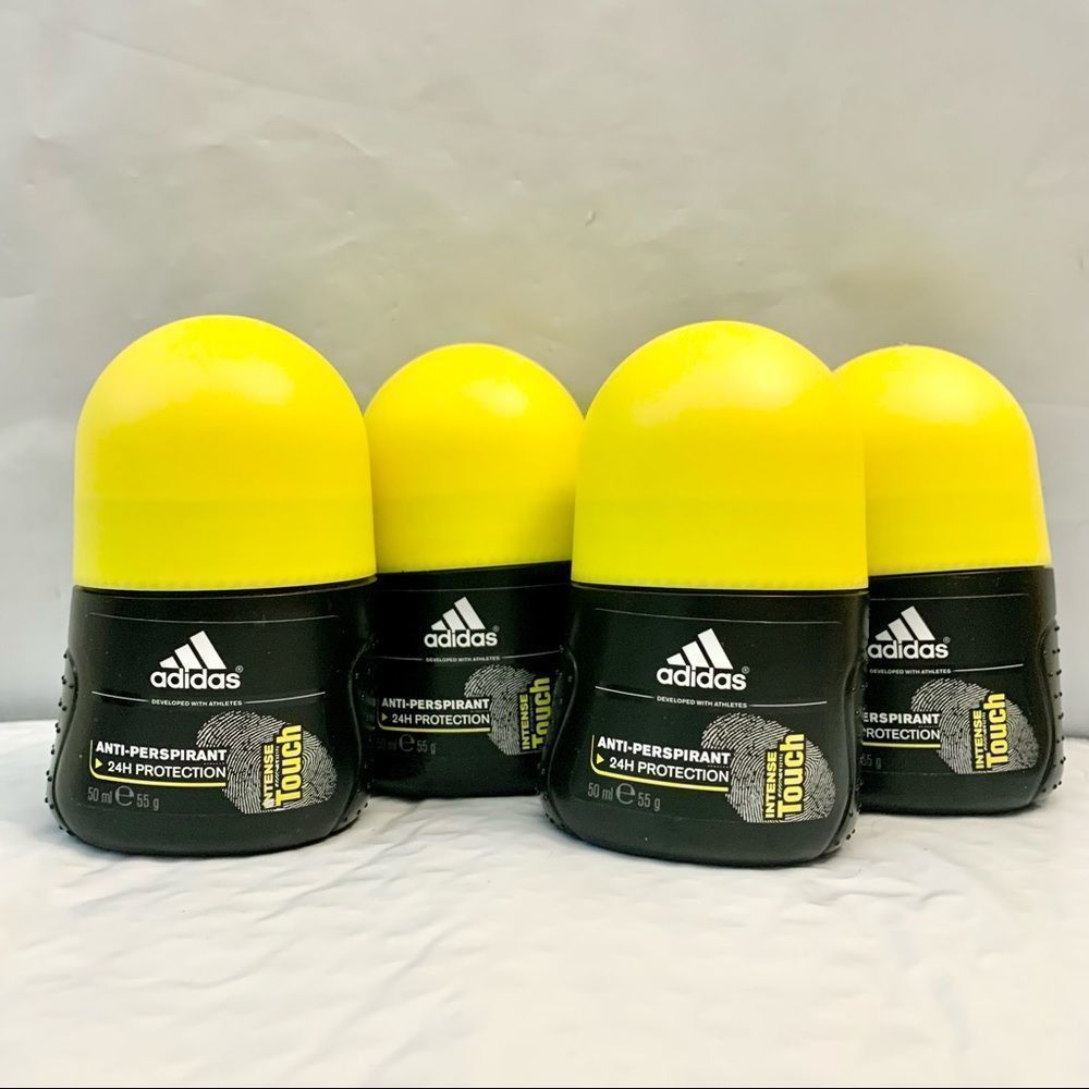 4X Adidas Intense Touch Antiperspirant 24H Protection Deodorant 2oz Each NEW HTF